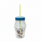 Glass Jar with Straw – 450ml - Al Kabayel Discount CentreGlass Jar with Straw – 450mlMugsAKDCAl Kabayel Discount Centre