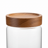 Glass Jar with Wooden Lid - 10×10 cm / 15×10 cm / 20×10 cm / 25×10 cm - Al Kabayel Discount CentreGlass Jar with Wooden Lid - 10×10 cm / 15×10 cm / 20×10 cm / 25×10 cmJars & Food SaversAKDCAl Kabayel Discount Centre