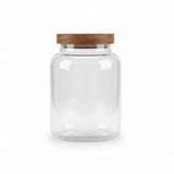 Glass Jar with Wooden Lid - 15×9 cm - Al Kabayel Discount CentreGlass Jar with Wooden Lid - 15×9 cmJars & Food SaversAKDCAl Kabayel Discount Centre