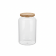 Glass Jar with Wooden Lid - 22 × 14 cm - Al Kabayel Discount CentreGlass Jar with Wooden Lid - 22 × 14 cmJars & Food SaversAKDCAl Kabayel Discount Centre