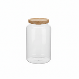 Glass Jar with Wooden Lid - 22 × 14 cm - Al Kabayel Discount CentreGlass Jar with Wooden Lid - 22 × 14 cmJars & Food SaversAKDCAl Kabayel Discount Centre