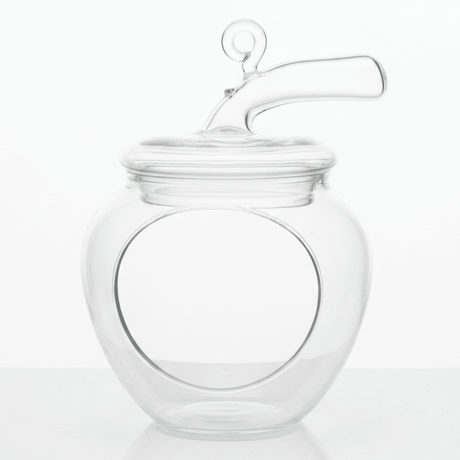 Glass Nest Apple Décor – 15cm | Transparent Handcrafted Ornament - Al Kabayel Discount CentreGlass Nest Apple Décor – 15cm | Transparent Handcrafted OrnamentHome Décor AccentsAKDCAl Kabayel Discount Centre