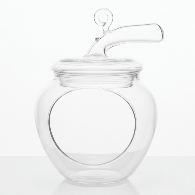 Glass Nest Apple Décor – 15cm | Transparent Handcrafted Ornament - Al Kabayel Discount CentreGlass Nest Apple Décor – 15cm | Transparent Handcrafted OrnamentHome Décor AccentsAKDCAl Kabayel Discount Centre