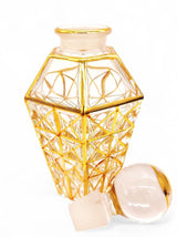 Glass Perfume Bottle Hexagonal Shape With Gold 120ml - Al Kabayel Discount CentreGlass Perfume Bottle Hexagonal Shape With Gold 120mlHome Décor AccentsAKDCAl Kabayel Discount Centre