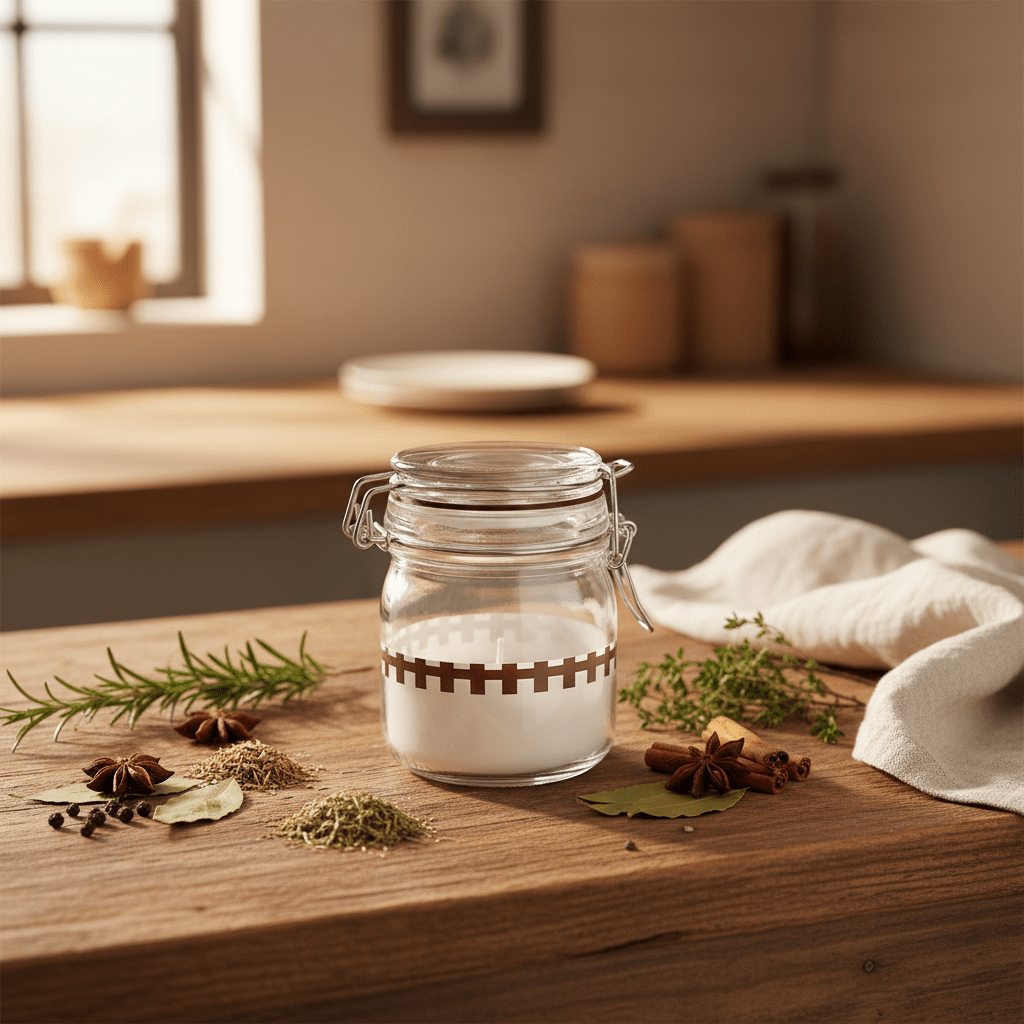 Glass Storage Jar with Clip Lid & Decorative Band – Airtight Borosilicate Glass Canister for Kitchen, Gifting & Home Organisation | 200ml / 250ml | - Al Kabayel Discount CentreGlass Storage Jar with Clip Lid & Decorative Band – Airtight Borosilicate Glass Canister for Kitchen, Gifting & Home Organisation | 200ml / 250ml |Jars & Food SaversAKDCAl Kabayel Discount Centre