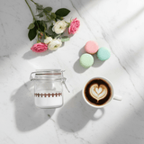 Glass Storage Jar with Clip Lid & Decorative Band – Airtight Borosilicate Glass Canister for Kitchen, Gifting & Home Organisation | 200ml / 250ml | - Al Kabayel Discount CentreGlass Storage Jar with Clip Lid & Decorative Band – Airtight Borosilicate Glass Canister for Kitchen, Gifting & Home Organisation | 200ml / 250ml |Jars & Food SaversAKDCAl Kabayel Discount Centre