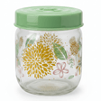 Glass Storage Jar with Mint Green Lid | Floral Print Kitchen Canister | 425ml | - Al Kabayel Discount CentreGlass Storage Jar with Mint Green Lid | Floral Print Kitchen Canister | 425ml |Jars & Food SaversAKDCAl Kabayel Discount Centre