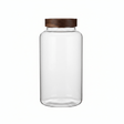 Glass Storage Jar with Wooden Lid - 20×10cm / 25×10cm / 30×10cm - Al Kabayel Discount CentreGlass Storage Jar with Wooden Lid - 20×10cm / 25×10cm / 30×10cmJars & Food SaversAKDCAl Kabayel Discount Centre