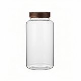 Glass Storage Jar with Wooden Lid - 20×10cm / 25×10cm / 30×10cm - Al Kabayel Discount CentreGlass Storage Jar with Wooden Lid - 20×10cm / 25×10cm / 30×10cmJars & Food SaversAKDCAl Kabayel Discount Centre
