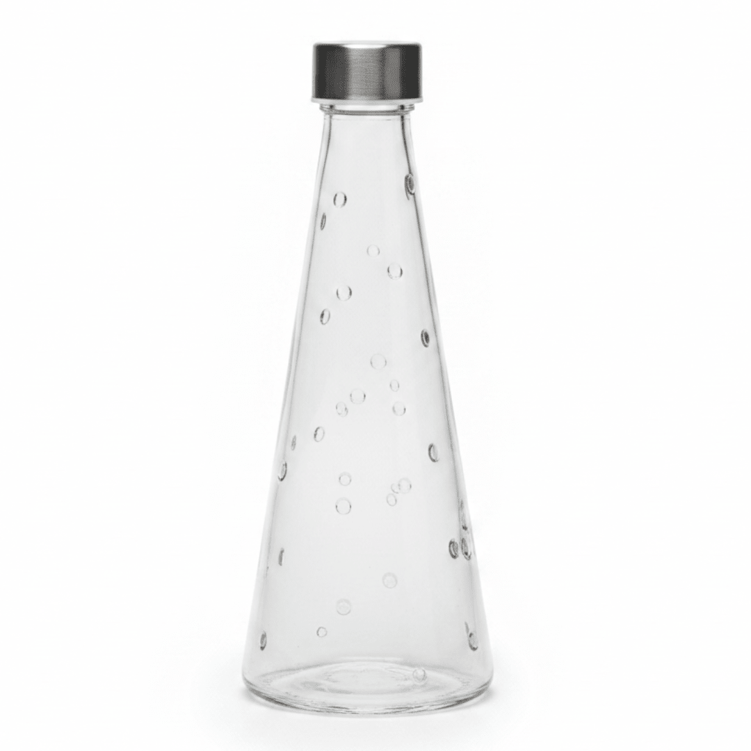 Glass Water Bottle with Lid | Bubble Texture Design | Premium Hydration Bottle for Home, Office & Gifting 500ml - Al Kabayel Discount CentreGlass Water Bottle with Lid | Bubble Texture Design | Premium Hydration Bottle for Home, Office & Gifting 500mlWater BottleAKDCAl Kabayel Discount Centre