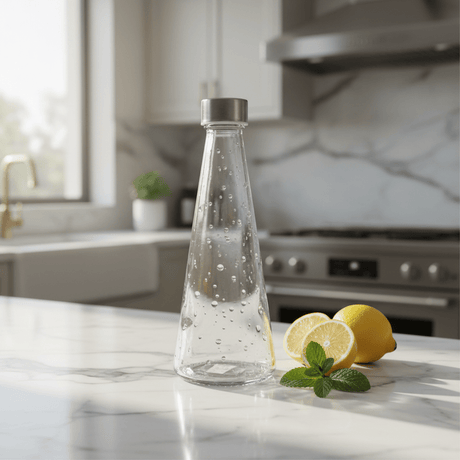 Glass Water Bottle with Lid | Bubble Texture Design | Premium Hydration Bottle for Home, Office & Gifting 500ml - Al Kabayel Discount CentreGlass Water Bottle with Lid | Bubble Texture Design | Premium Hydration Bottle for Home, Office & Gifting 500mlWater BottleAKDCAl Kabayel Discount Centre