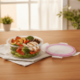 Glasslock Round Glass Food Container with Leakproof Airtight Locking Lid – Premium Storage Solution – 950 ml - Al Kabayel Discount CentreGlasslock Round Glass Food Container with Leakproof Airtight Locking Lid – Premium Storage Solution – 950 mlFood ContainersGLASSLOCKAl Kabayel Discount Centre