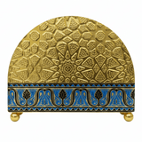 Gold & Blue Enamel Metal Napkin Holder with Geometric Pattern | Decorative Table Organiser | 10×13cm | Majlis & Fine Dining Décor - Al Kabayel Discount CentreGold & Blue Enamel Metal Napkin Holder with Geometric Pattern | Decorative Table Organiser | 10×13cm | Majlis & Fine Dining DécorOrganizers & AccessoriesAKDCAl Kabayel Discount Centre