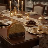 Gold & Blue Enamel Metal Napkin Holder with Geometric Pattern | Decorative Table Organiser | 10×13cm | Majlis & Fine Dining Décor - Al Kabayel Discount CentreGold & Blue Enamel Metal Napkin Holder with Geometric Pattern | Decorative Table Organiser | 10×13cm | Majlis & Fine Dining DécorOrganizers & AccessoriesAKDCAl Kabayel Discount Centre