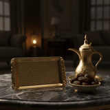 Gold Embossed Rectangle Serving Tray | 20×12.5cm - Al Kabayel Discount CentreGold Embossed Rectangle Serving Tray | 20×12.5cmServing TraysAKDCAl Kabayel Discount Centre