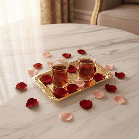 Gold Embossed Rectangle Serving Tray | 20×12.5cm - Al Kabayel Discount CentreGold Embossed Rectangle Serving Tray | 20×12.5cmServing TraysAKDCAl Kabayel Discount Centre