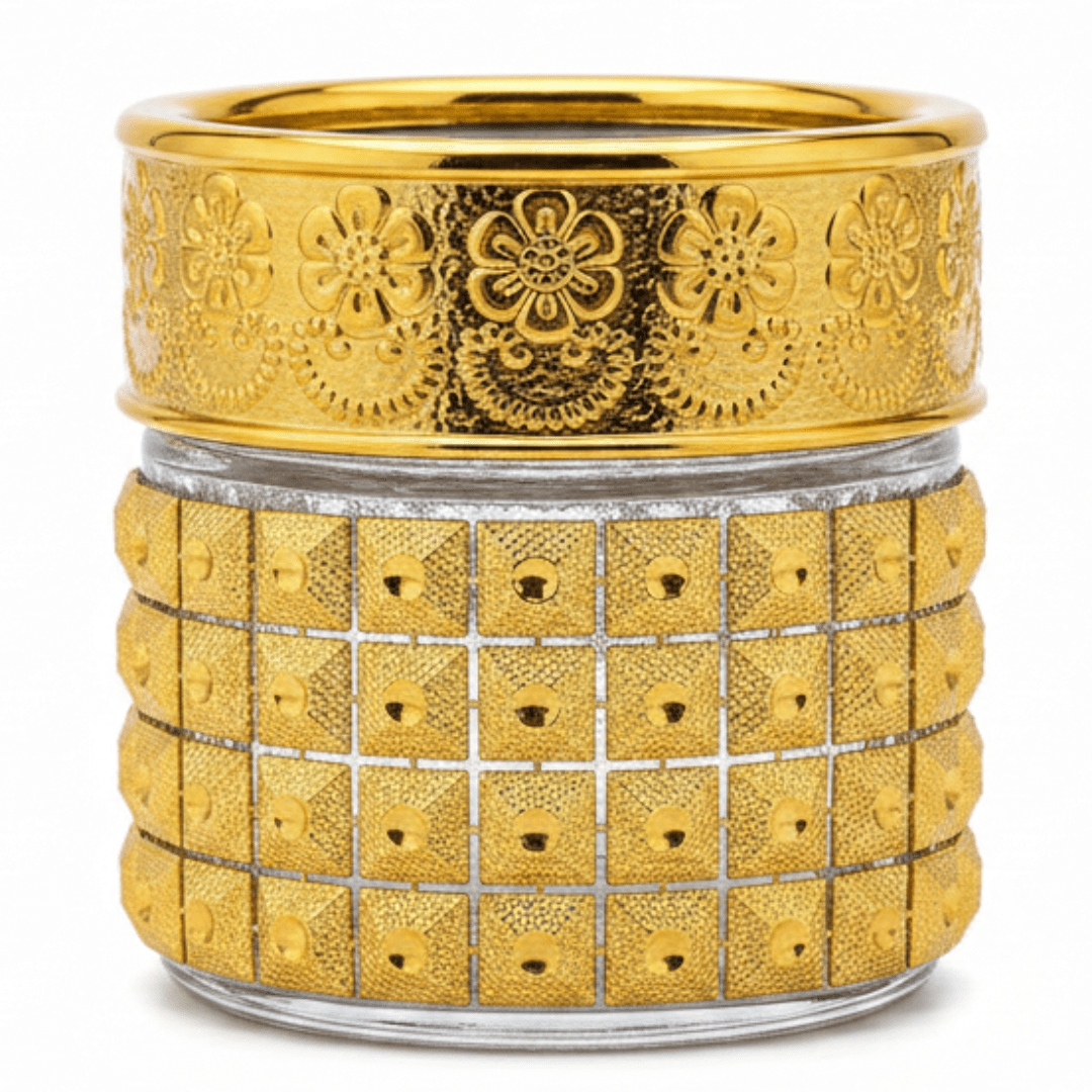 Gold Glass & Acrylic Decorative Cup — 6×6cm - Al Kabayel Discount CentreGold Glass & Acrylic Decorative Cup — 6×6cmJars & Food SaversAKDCAl Kabayel Discount Centre