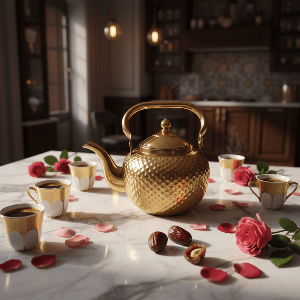 Gold Hammered Metal Tea Kettle 1.2 Litre | Traditional Arabic & Moroccan Style Tea Kettle | - Al Kabayel Discount CentreGold Hammered Metal Tea Kettle 1.2 Litre | Traditional Arabic & Moroccan Style Tea Kettle |Tea/Coffee PotsAKDCAl Kabayel Discount Centre