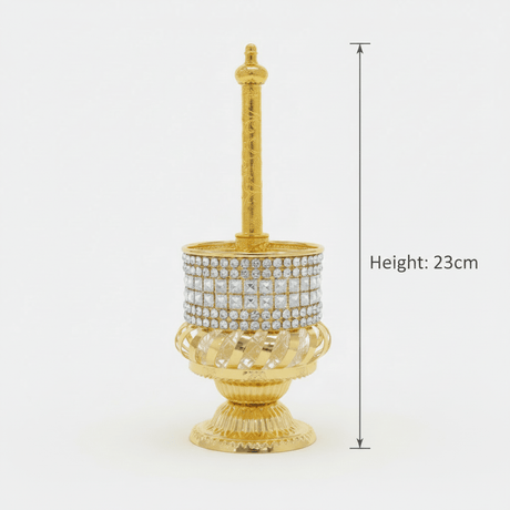 Gold Metal & Crystal Rosewater Sprinkler 23cm - Al Kabayel Discount CentreGold Metal & Crystal Rosewater Sprinkler 23cmPerfume BottlesAKDCAl Kabayel Discount Centre