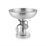 Gold Metal Footed Serving Bowl With Arabic Dallah & Oud Design – 28×32 cm - Al Kabayel Discount CentreGold Metal Footed Serving Bowl With Arabic Dallah & Oud Design – 28×32 cmBowlsAKDCAl Kabayel Discount Centre