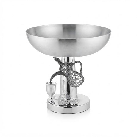 Gold Metal Footed Serving Bowl With Arabic Dallah & Oud Design – 28×32 cm - Al Kabayel Discount CentreGold Metal Footed Serving Bowl With Arabic Dallah & Oud Design – 28×32 cmBowlsAKDCAl Kabayel Discount Centre