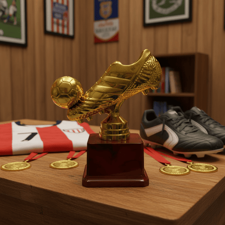 Gold Plastic Football Trophy – Golden Boot & Ball Award | 17×13cm | - Al Kabayel Discount CentreGold Plastic Football Trophy – Golden Boot & Ball Award | 17×13cm |SportsAKDCAl Kabayel Discount Centre
