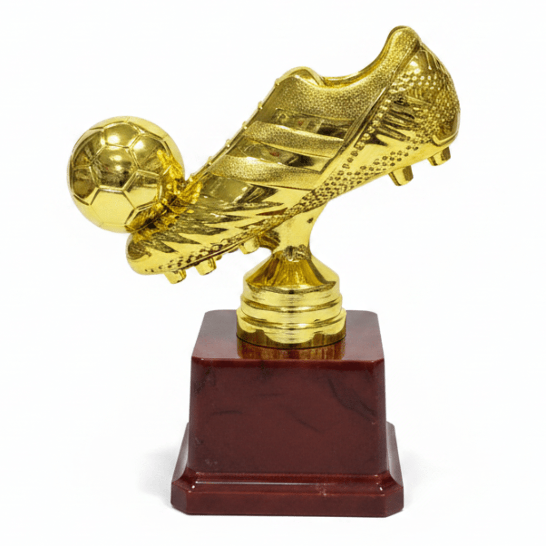 Gold Plastic Football Trophy – Golden Boot & Ball Award | 17×13cm | - Al Kabayel Discount CentreGold Plastic Football Trophy – Golden Boot & Ball Award | 17×13cm |SportsAKDCAl Kabayel Discount Centre