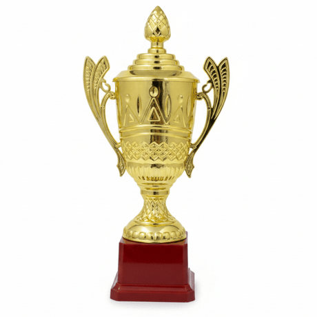 Gold & Red Elegant Plastic Trophy – 25cm Award Cup - Al Kabayel Discount CentreGold & Red Elegant Plastic Trophy – 25cm Award CupSportsAKDCAl Kabayel Discount Centre