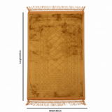 Gold Velvet Prayer Mat - 100 × 65 cm - Al Kabayel Discount CentreGold Velvet Prayer Mat - 100 × 65 cmPrayer MatsAKDCAl Kabayel Discount Centre