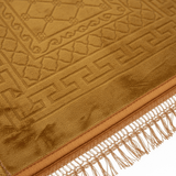 Gold Velvet Prayer Mat - 100 × 65 cm - Al Kabayel Discount CentreGold Velvet Prayer Mat - 100 × 65 cmPrayer MatsAKDCAl Kabayel Discount Centre