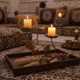 Golden Bird Nest Candle Holder | Dual Tealight Stand | Ginkgo Leaf Design | 22×20cm - Al Kabayel Discount CentreGolden Bird Nest Candle Holder | Dual Tealight Stand | Ginkgo Leaf Design | 22×20cmHome DécorAKDCAl Kabayel Discount Centre