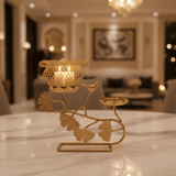 Golden Bird Nest Candle Holder | Dual Tealight Stand | Ginkgo Leaf Design | 22×20cm - Al Kabayel Discount CentreGolden Bird Nest Candle Holder | Dual Tealight Stand | Ginkgo Leaf Design | 22×20cmHome DécorAKDCAl Kabayel Discount Centre