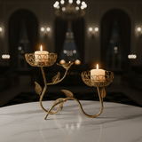 Golden Bird & Vine Double Candle Holder | Luxury Gold Metal Wire Centerpiece | 25×18cm - Al Kabayel Discount CentreGolden Bird & Vine Double Candle Holder | Luxury Gold Metal Wire Centerpiece | 25×18cmHome DécorAKDCAl Kabayel Discount Centre