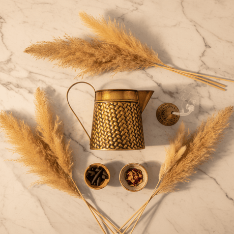 Golden Brass Decorative Kettle | Woven Texture | 16.5 × 11 cm - Al Kabayel Discount CentreGolden Brass Decorative Kettle | Woven Texture | 16.5 × 11 cmHome Décor AccentsAKDCAl Kabayel Discount Centre