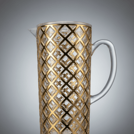Golden Diamond Acrylic Jug — 1.5 Litre | Elegant Lattice Design - Al Kabayel Discount CentreGolden Diamond Acrylic Jug — 1.5 Litre | Elegant Lattice DesignJugsAKDCAl Kabayel Discount Centre