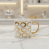 Golden Elegance Ceramic Mug | White & Gold Luxury Drinkware | 350ml - Al Kabayel Discount CentreGolden Elegance Ceramic Mug | White & Gold Luxury Drinkware | 350mlMugsDHAl Kabayel Discount Centre