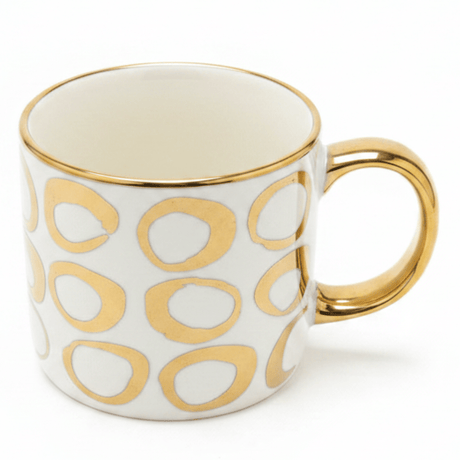 Golden Elegance Ceramic Mug | White & Gold Luxury Drinkware | 350ml - Al Kabayel Discount CentreGolden Elegance Ceramic Mug | White & Gold Luxury Drinkware | 350mlMugsDHAl Kabayel Discount Centre