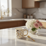 Golden Elegance Ceramic Mug | White & Gold Luxury Drinkware | 350ml - Al Kabayel Discount CentreGolden Elegance Ceramic Mug | White & Gold Luxury Drinkware | 350mlMugsDHAl Kabayel Discount Centre
