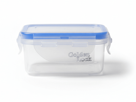 Golden Lock Plastic Rectangular Food container With Lid 200ml - Blue&Transparent - Al Kabayel Discount CentreGolden Lock Plastic Rectangular Food container With Lid 200ml - Blue&TransparentFood ContainersGolden LockAl Kabayel Discount Centre