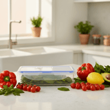 Golden Lock Plastic Rectangular Food container With Lid 825ml - Blue&Transparent - Al Kabayel Discount CentreGolden Lock Plastic Rectangular Food container With Lid 825ml - Blue&TransparentFood ContainersGolden LockAl Kabayel Discount Centre