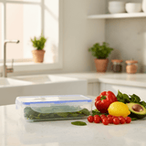 Golden Lock Plastic Rectangular Food container With Lid 825ml - Blue&Transparent - Al Kabayel Discount CentreGolden Lock Plastic Rectangular Food container With Lid 825ml - Blue&TransparentFood ContainersGolden LockAl Kabayel Discount Centre