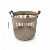 Goldplast Flora Laundry Basket – 40×40 cm - Taupe / Light Brown - Al Kabayel Discount CentreGoldplast Flora Laundry Basket – 40×40 cm - Taupe / Light BrownOrganizers & AccessoriesGOLDPLASTAl Kabayel Discount Centre