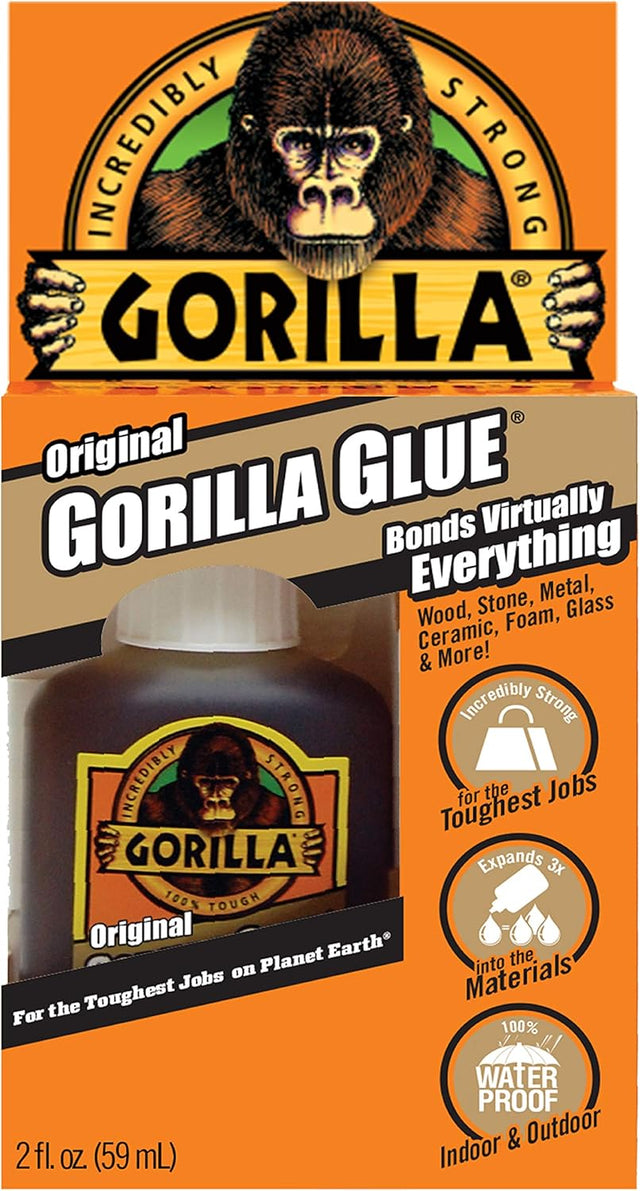 Gorilla 2 oz Original Gorilla Glue – Waterproof, Strong Bond (Brown) - Al Kabayel Discount CentreGorilla 2 oz Original Gorilla Glue – Waterproof, Strong Bond (Brown)GlueGORILLAAl Kabayel Discount Centre