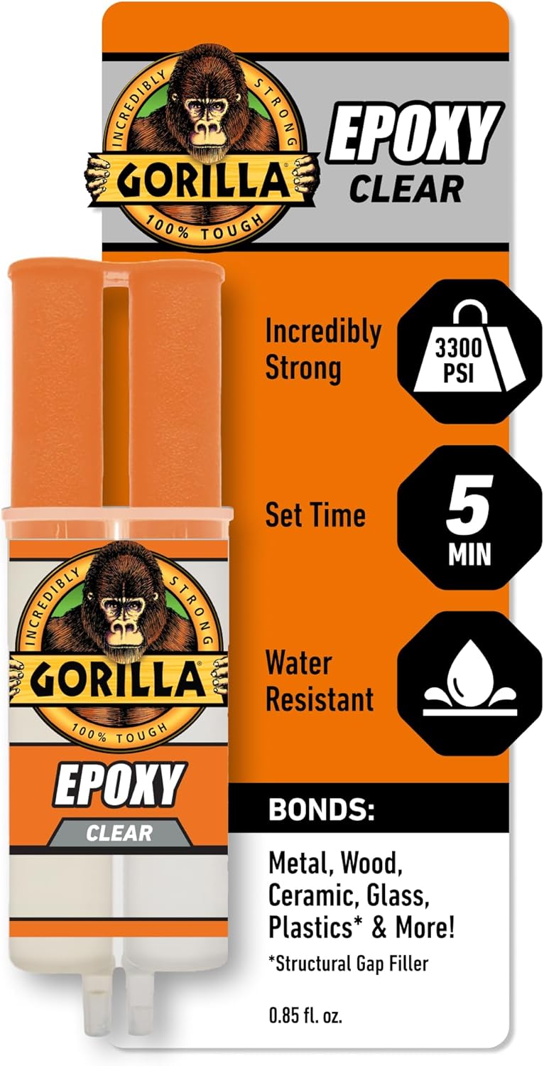 Gorilla Clear Two - Part Epoxy (0.85 oz) – Strong, Durable Bond - Al Kabayel Discount CentreGorilla Clear Two - Part Epoxy (0.85 oz) – Strong, Durable BondGlueGORILLAAl Kabayel Discount Centre