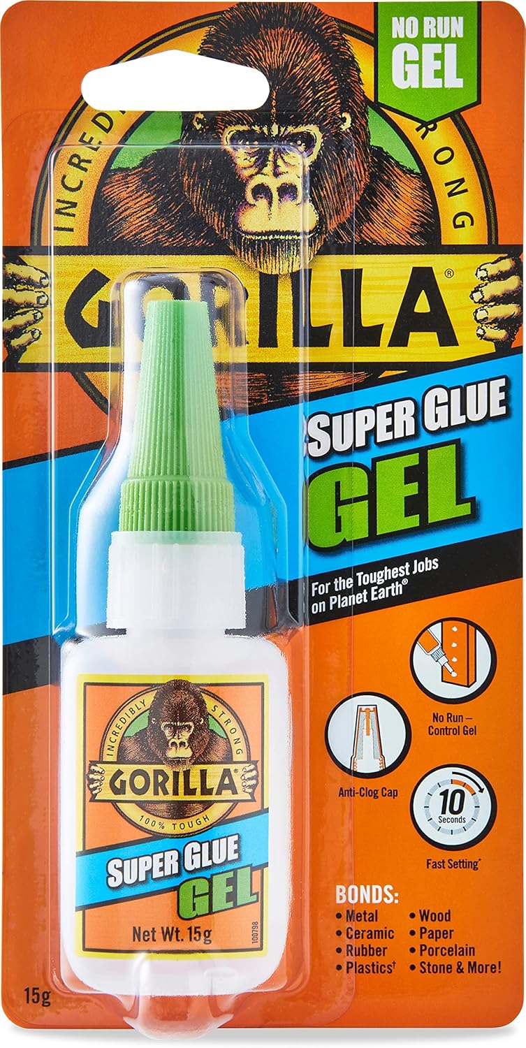 Gorilla Super Glue Gel 15 Gram – Clear, Thick No - Drip Formula - Al Kabayel Discount CentreGorilla Super Glue Gel 15 Gram – Clear, Thick No - Drip FormulaGlueGORILLAAl Kabayel Discount Centre