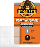 Gorilla Ultra - Strong Clear Mounting Tape Squares – 24 Pre - Cut Adhesive Tabs - Al Kabayel Discount CentreGorilla Ultra - Strong Clear Mounting Tape Squares – 24 Pre - Cut Adhesive TabsTapes & Packaging TapesGORILLAAl Kabayel Discount Centre