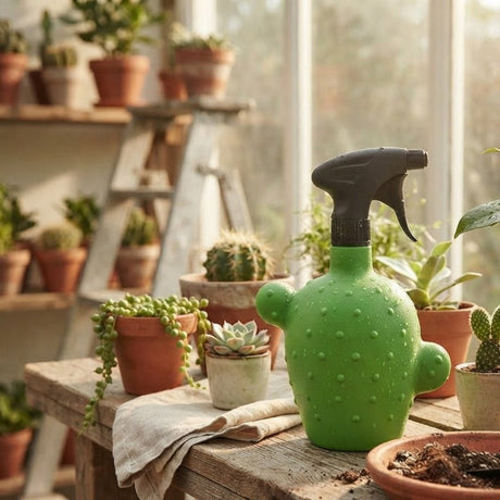 Green & Black Cactus Shape Plastic Trigger Spray Bottle - 500ml - Al Kabayel Discount CentreGreen & Black Cactus Shape Plastic Trigger Spray Bottle - 500mlGardening ToolsAKDCAl Kabayel Discount Centre