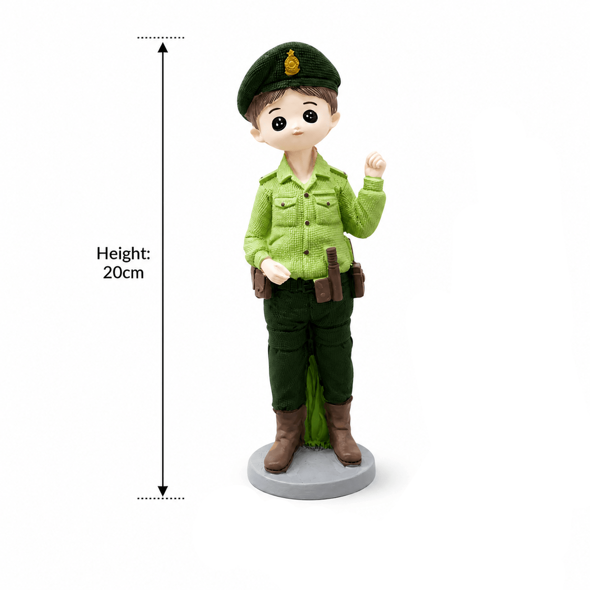 Green & Brown Boy Police Officer Polyresin Decorative Figurine - 20 cm - Al Kabayel Discount CentreGreen & Brown Boy Police Officer Polyresin Decorative Figurine - 20 cmHome Décor AccentsAKDCAl Kabayel Discount Centre