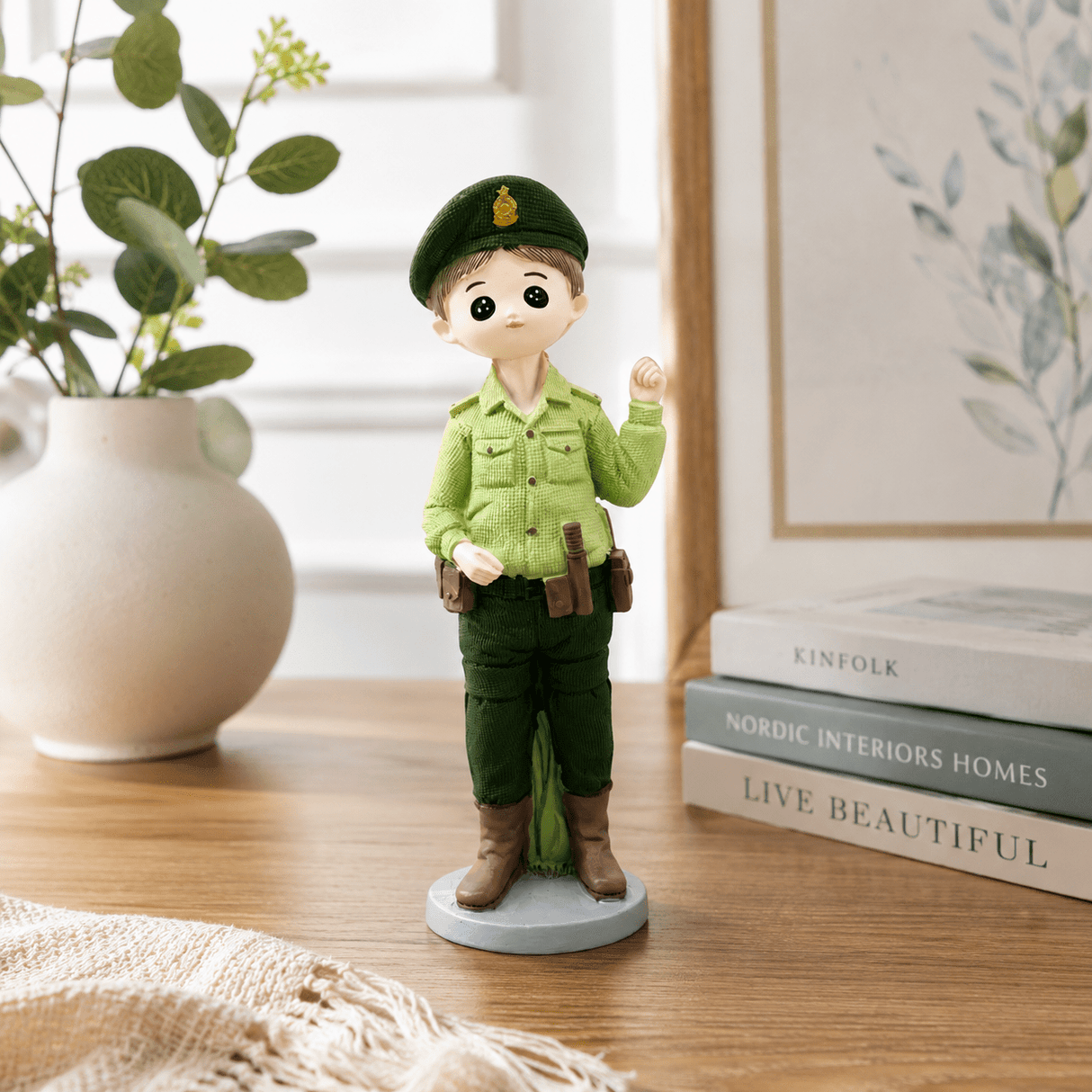 Green & Brown Boy Police Officer Polyresin Decorative Figurine - 20 cm - Al Kabayel Discount CentreGreen & Brown Boy Police Officer Polyresin Decorative Figurine - 20 cmHome Décor AccentsAKDCAl Kabayel Discount Centre