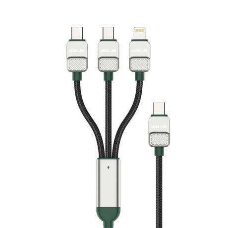GREEN LION 3 - in - 1 Cable Braided Type - C to C+C+L 1.2meter - Black + Dark Green - Al Kabayel Discount CentreGREEN LION 3 - in - 1 Cable Braided Type - C to C+C+L 1.2meter - Black + Dark GreenCords & AdaptersGREEN LIONAl Kabayel Discount Centre